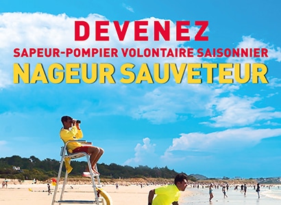 Devenez sapeur-pompier volontaire saisonnier NAGEUR SAUVETEUR
