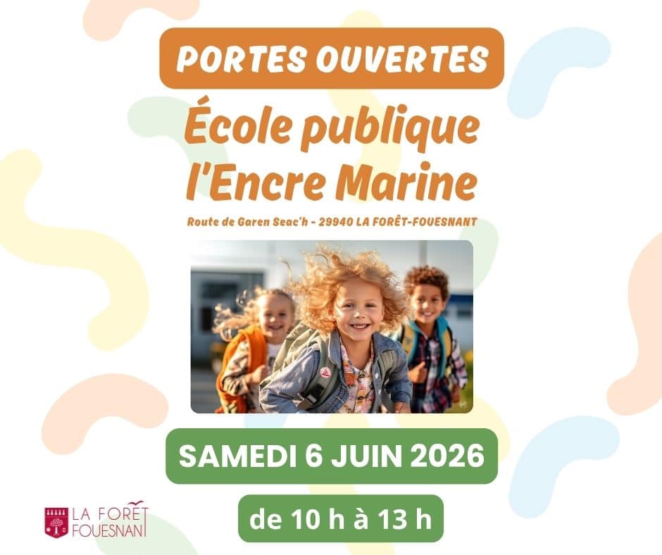 Portes ouvertes de l&rsquo;école Encre Marine – SAMEDI 6 JUIN
