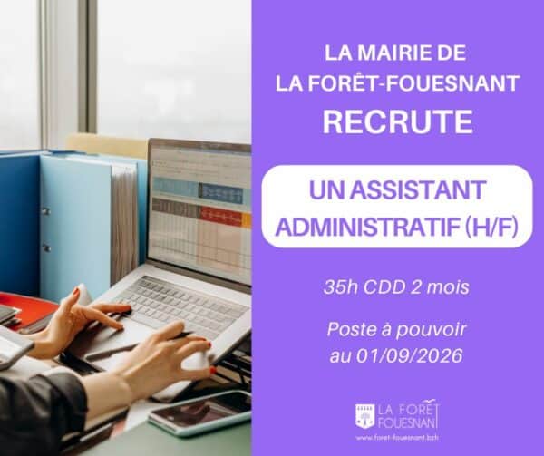 La mairie recrute un assistant administratif (h/f) pour son service technique